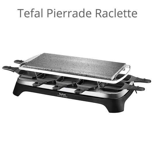 Tenderloin 50/50 Raclette-grill 1200W 8 personnes Pierre naturelle